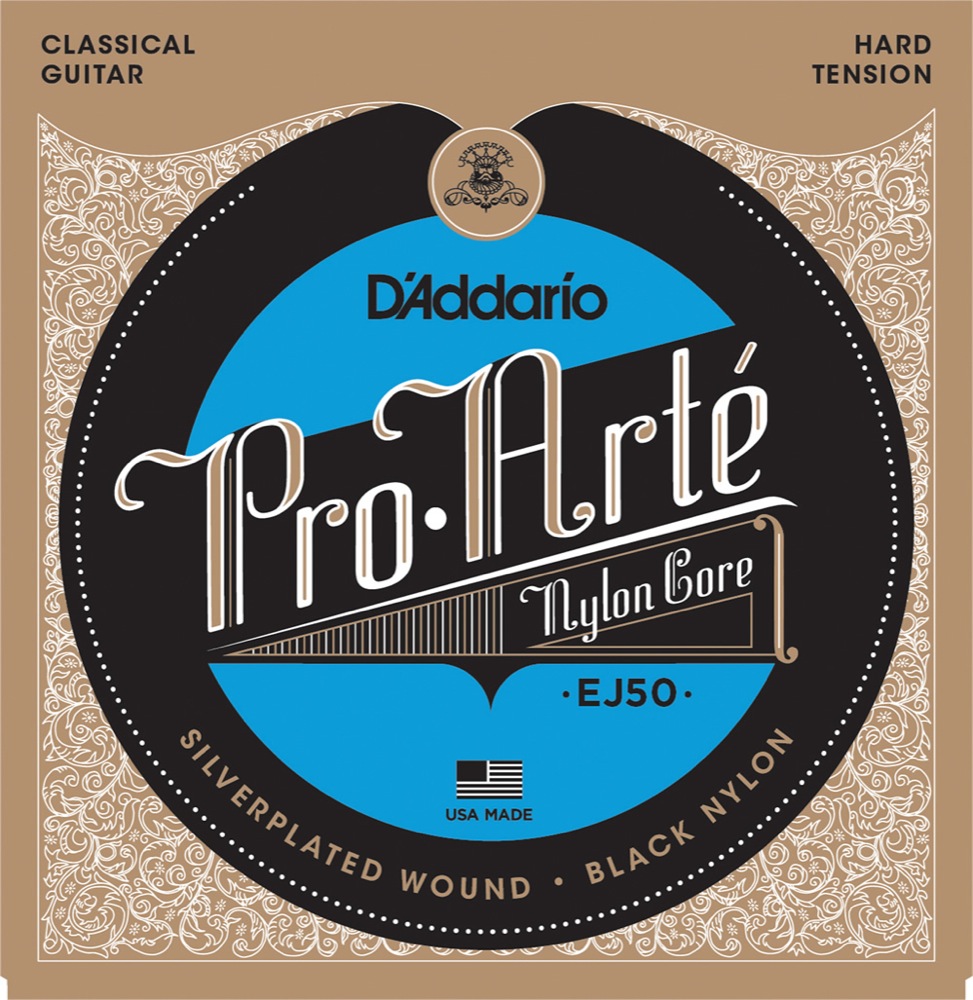 D'Addario EJ50 Silver/Black/Hard クラシック弦