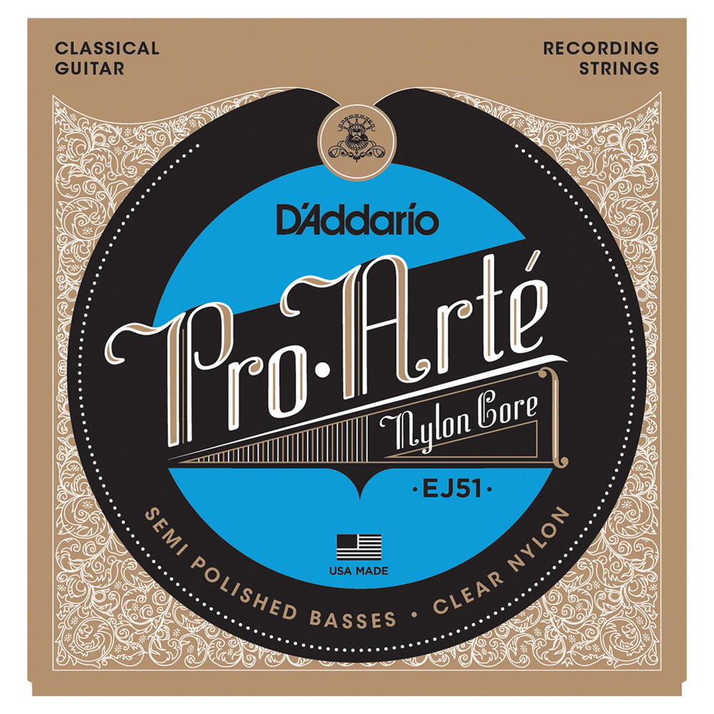 D'Addario EJ51  Polished Silver/Hard クラシック弦