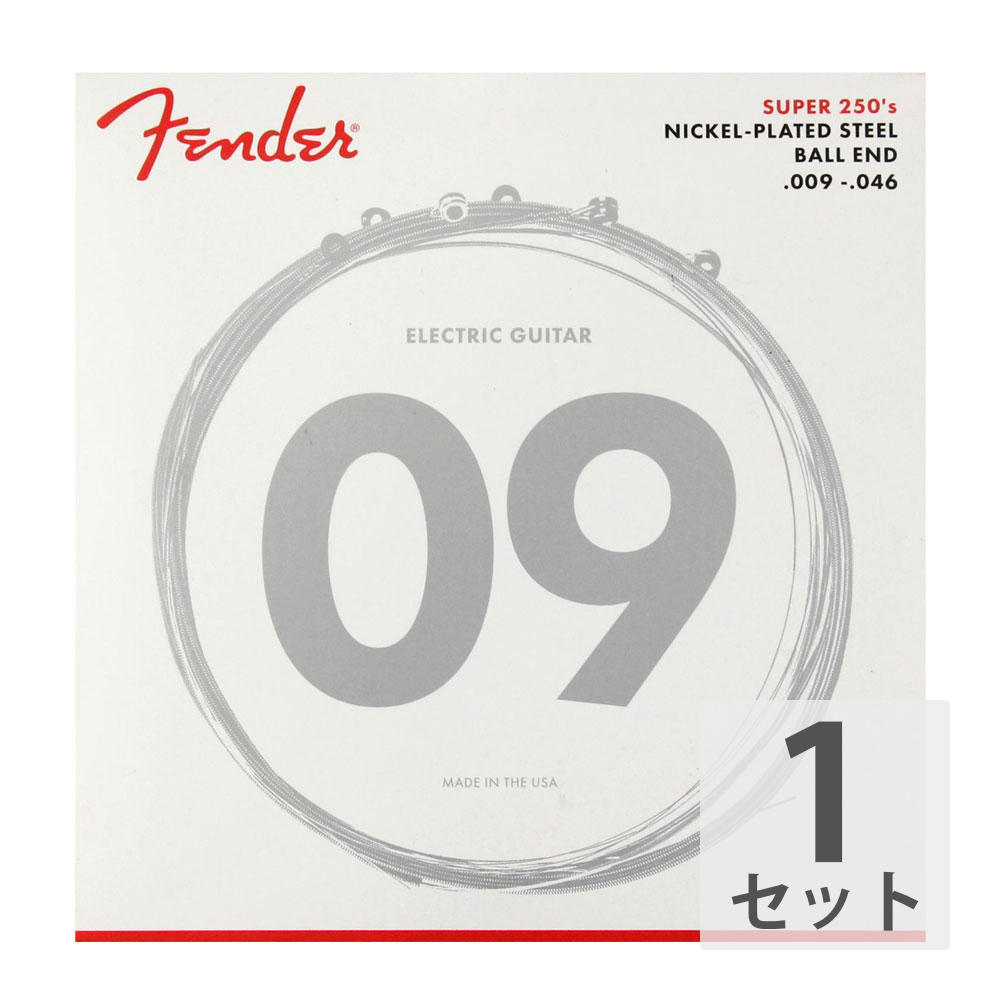 Fender Super 250’s Nickel-Plated Steel 250LR 9-46 エレキギター弦