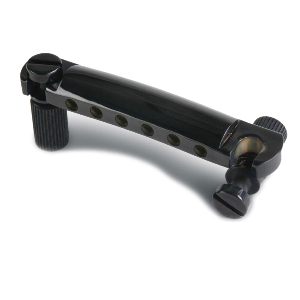 Gibson PTTP-050 Black Chrome Stop Bar With Studs & Inserts テイルピース