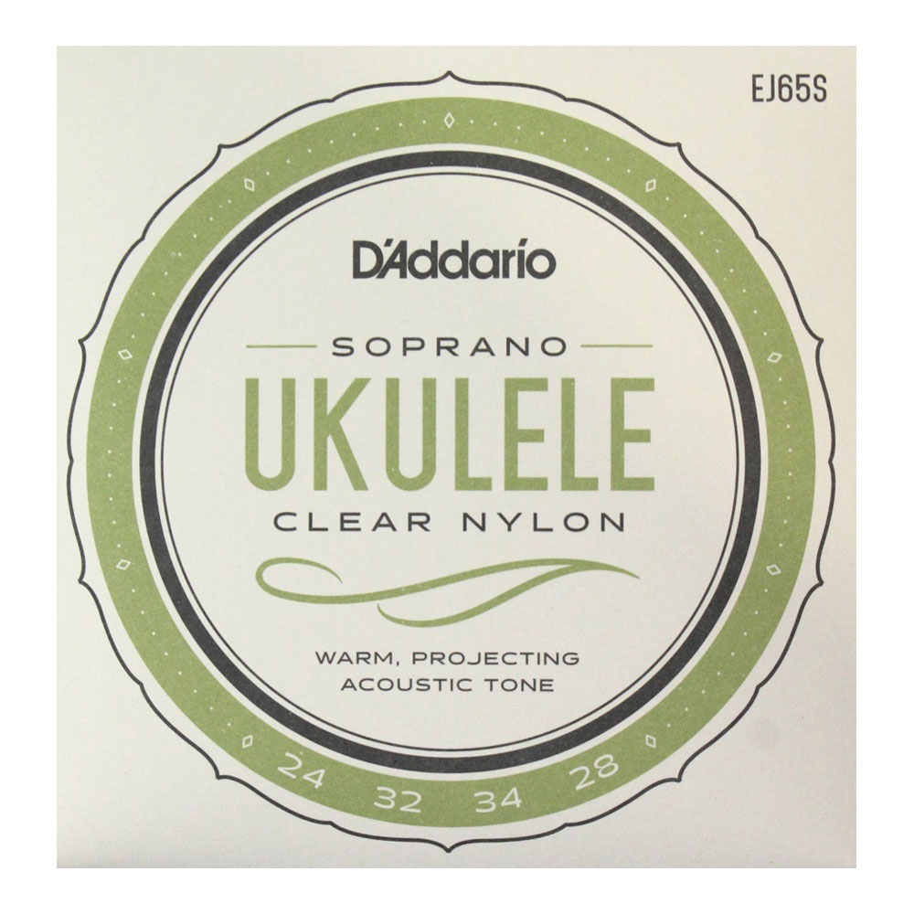 D’Addario EJ65S Clear Nylon ウクレレ弦