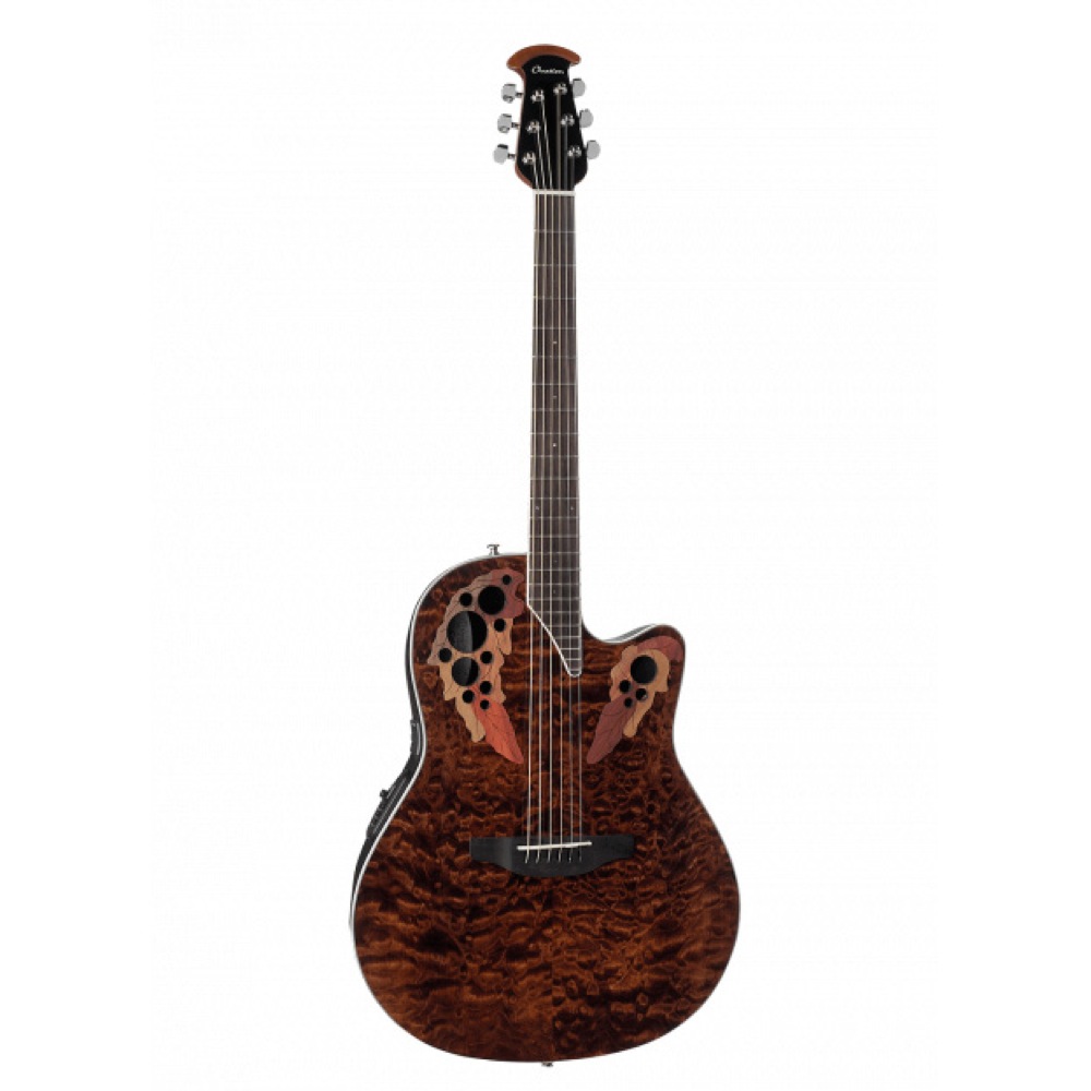 OVATION Celebrity Elite Exotic Super Shallow CE48P TGE エレクトリックアコースティックギター
