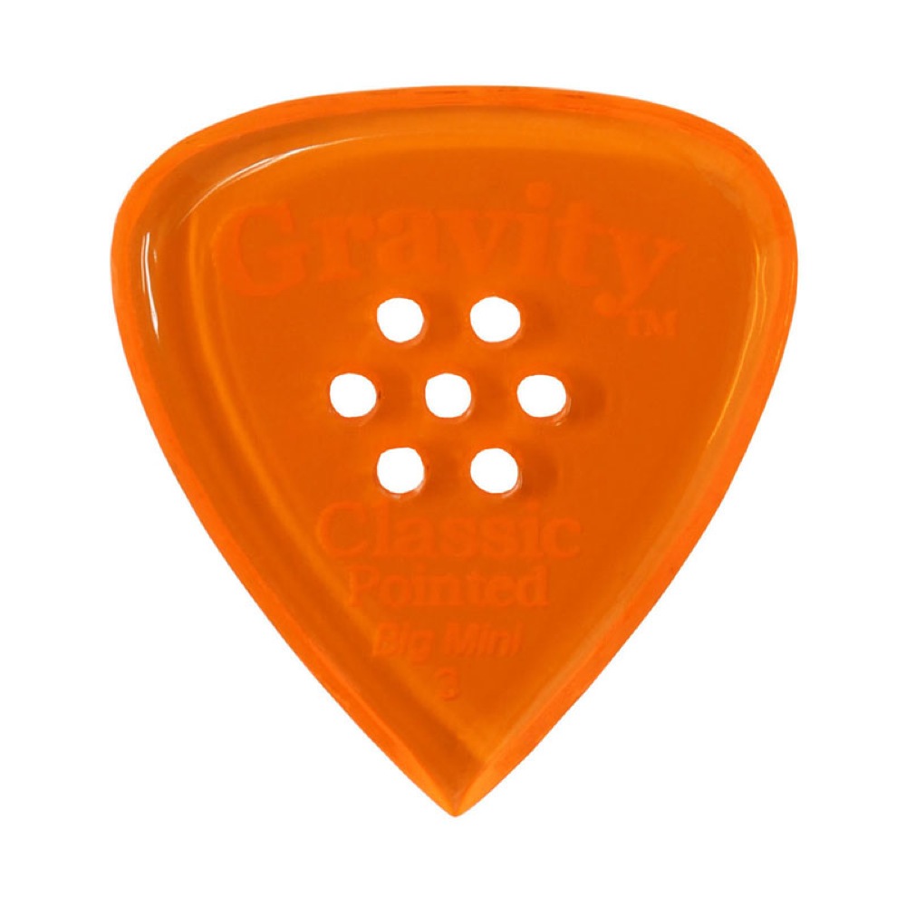 GRAVITY GUITAR PICKS Classic Pointed -Big Mini Multi-Hole- GCPB3PM 3.0mm Orange ギターピック