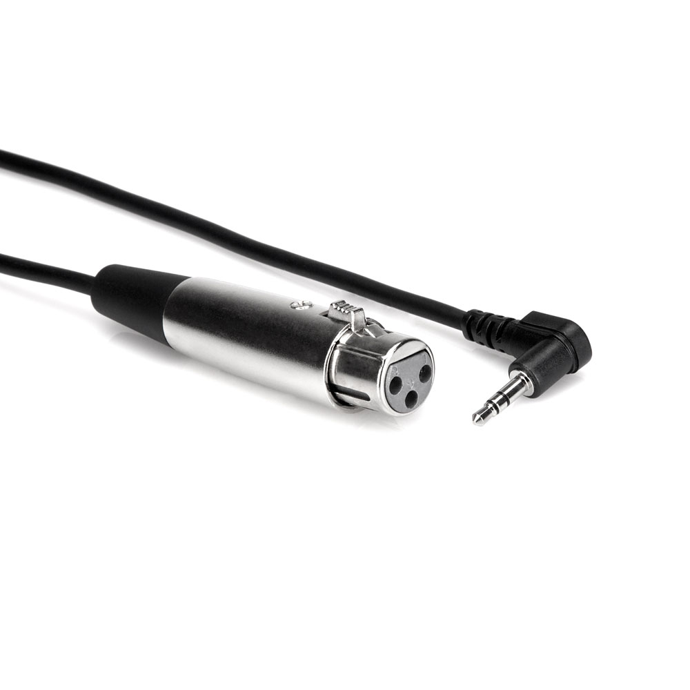 Hosa XVM-105F 1.5m XLRキャノンメス-L型ステレオミニオス オーディオケーブル