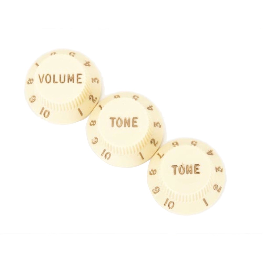 Fender Stratocaster Knobs エイジドホワイト ノブ