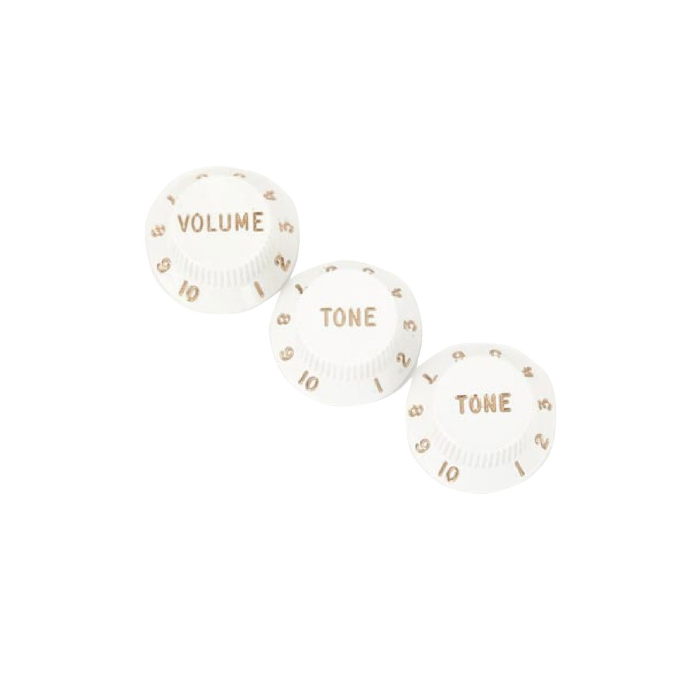 Fender Stratocaster Knobs ホワイト ノブ
