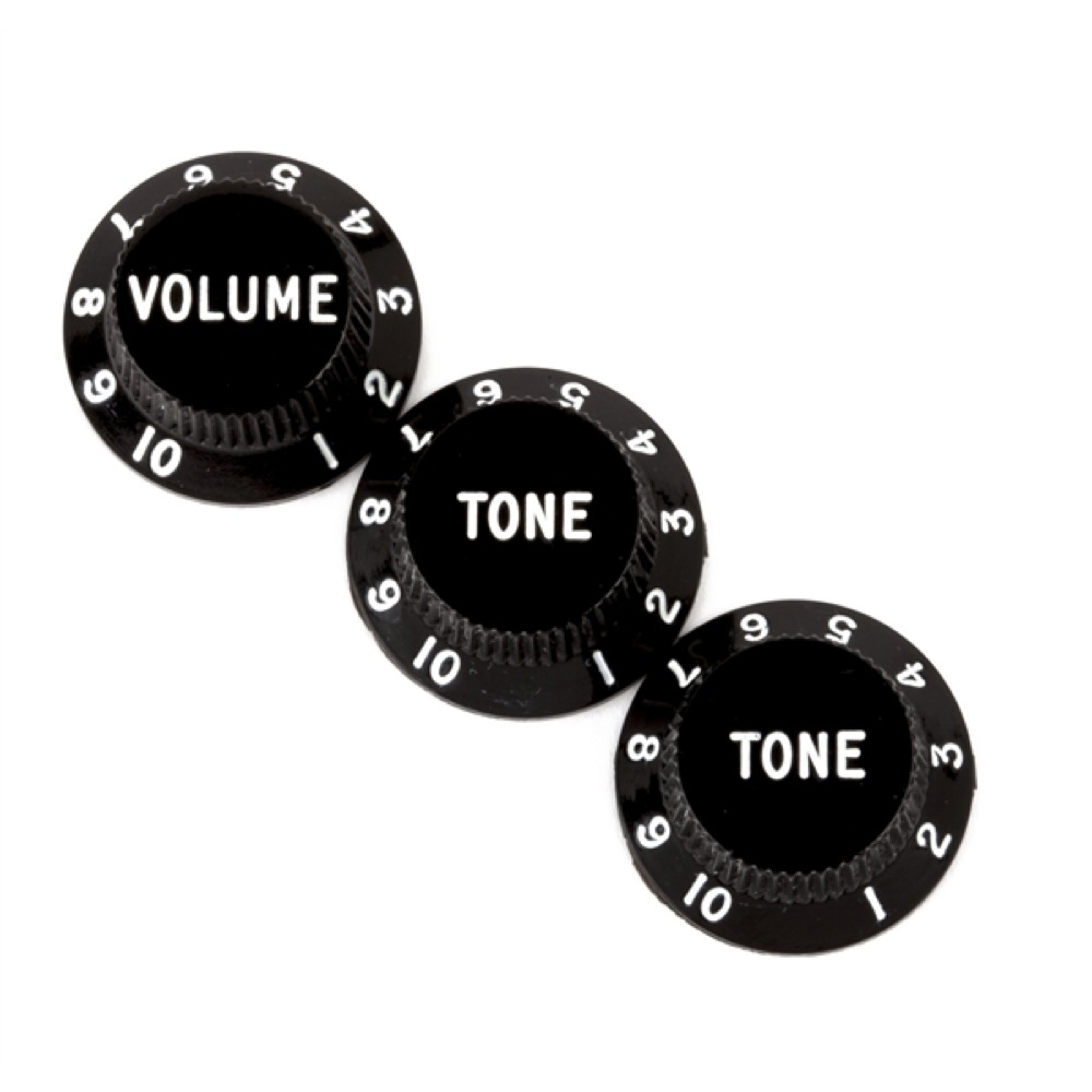 Fender Stratocaster Knobs ブラック ノブ
