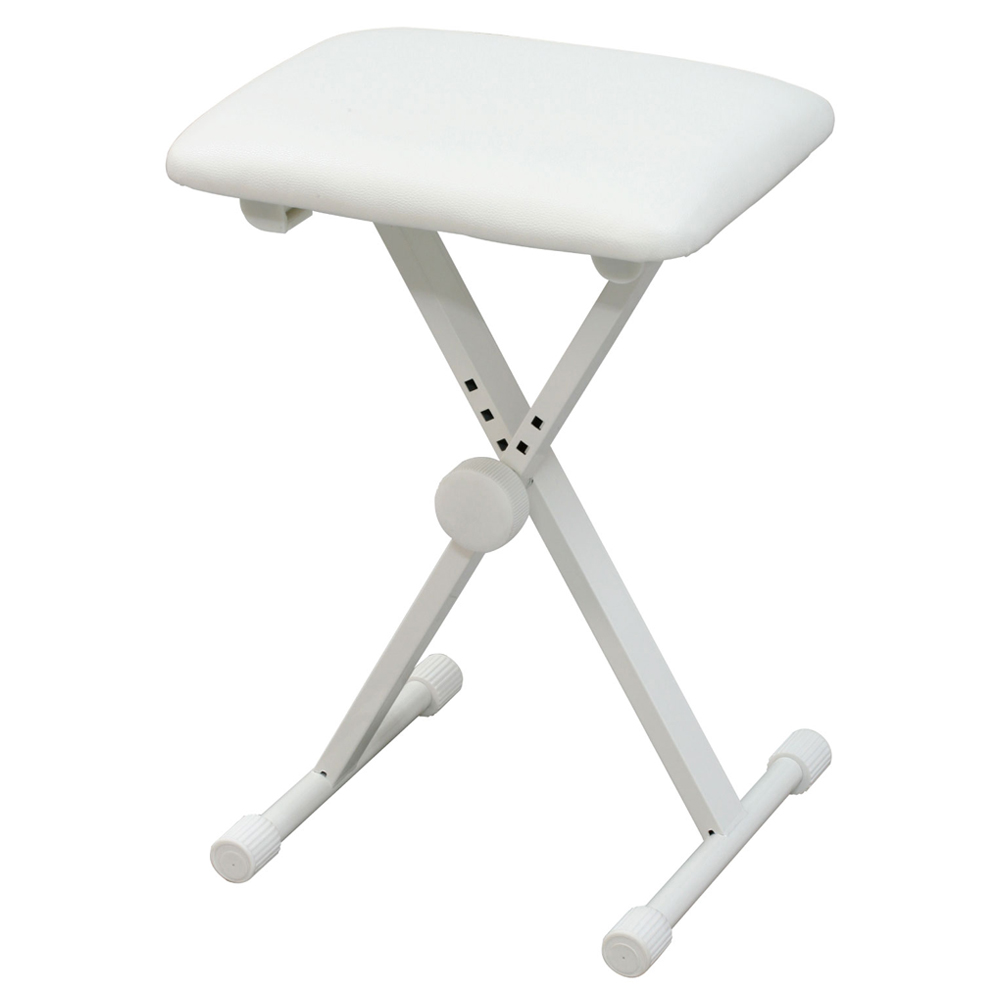 KIKUTANI KB-60 WHT スチール製X型キーボードベンチ