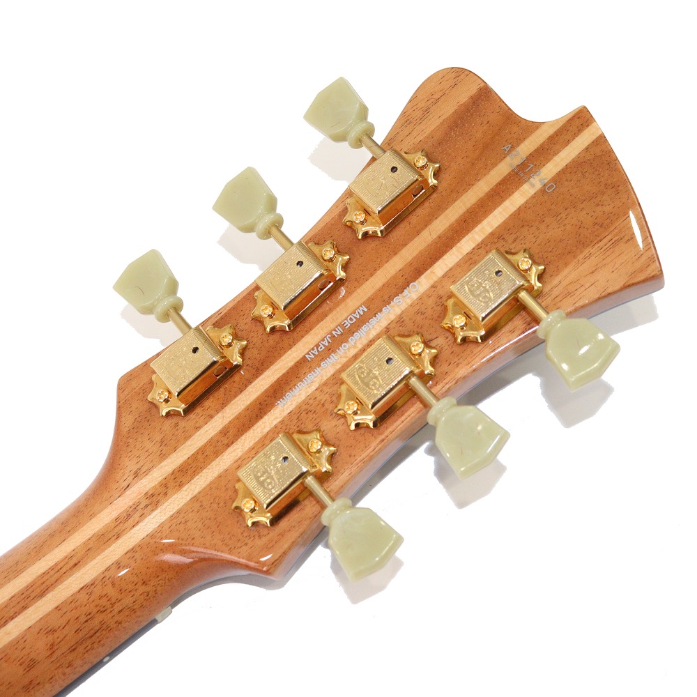 FUJIGEN MFA-FP JN Masterfield フルアコギター ヘッド裏側