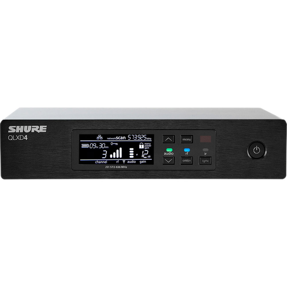 SHURE QLXD4J-H53 ワイヤレスシステム ダイバーシティ受信機