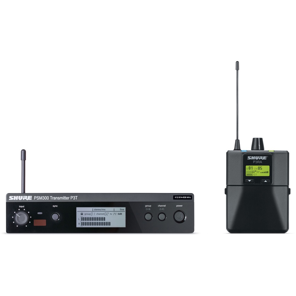 SHURE P3TRA-M18 インイヤーモニターシステム PSM300送受信機パッケージ