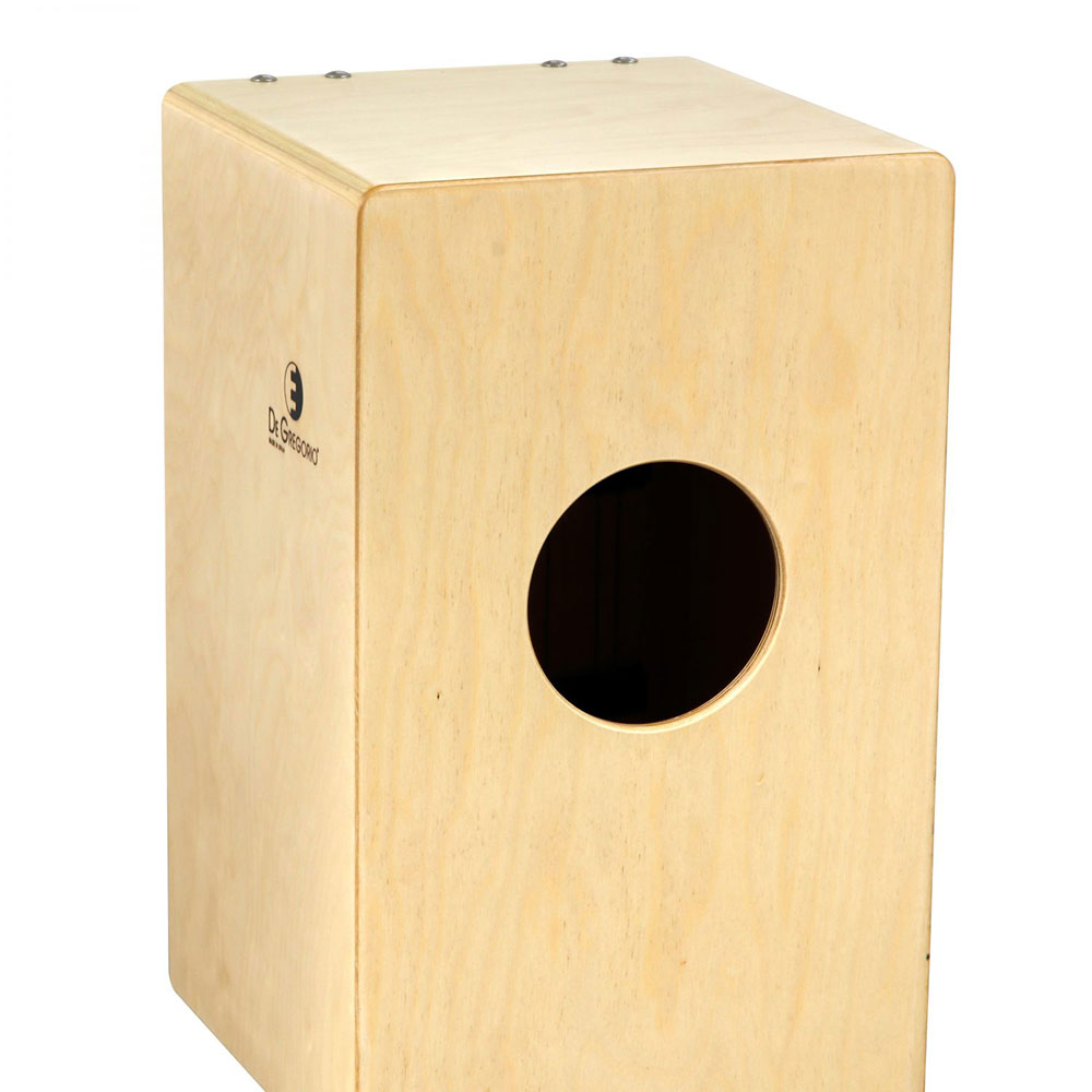 DG CAJON Chanela BLUE カホン ソフトケース付き サウンドホール部