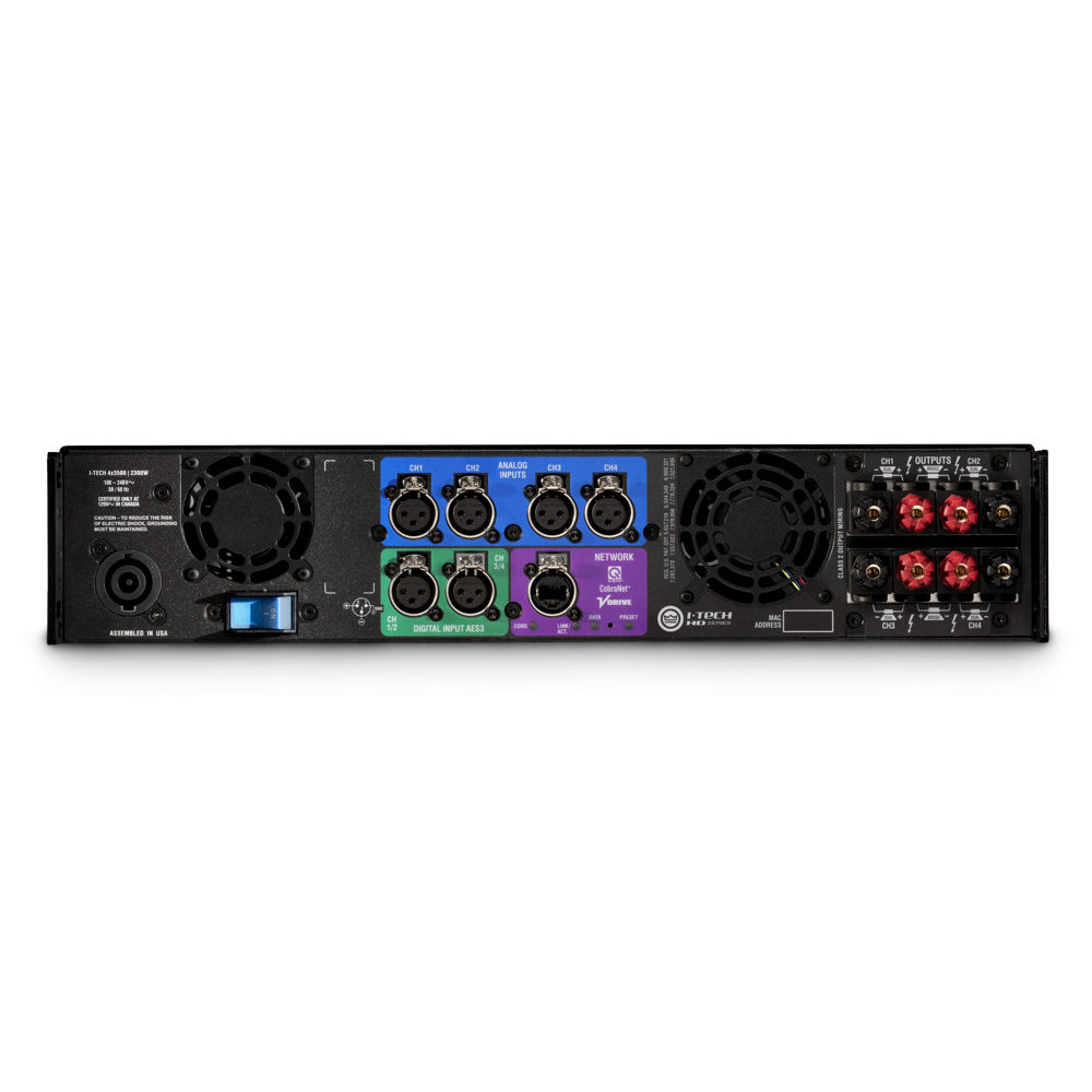 CROWN (AMCRON) IT4x3500HD パワーアンプ 背面画像