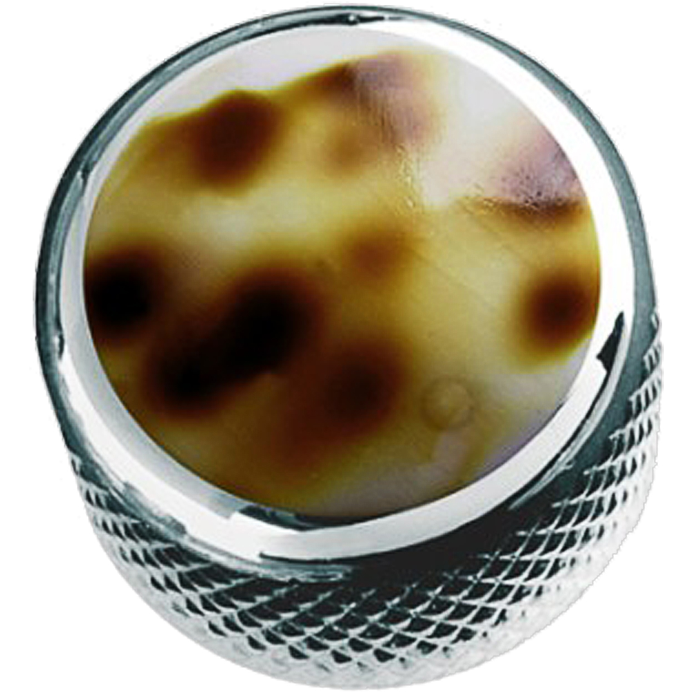 Q-parts DOME Leopard Shell in Chrome KCD-0029 コントロールノブ