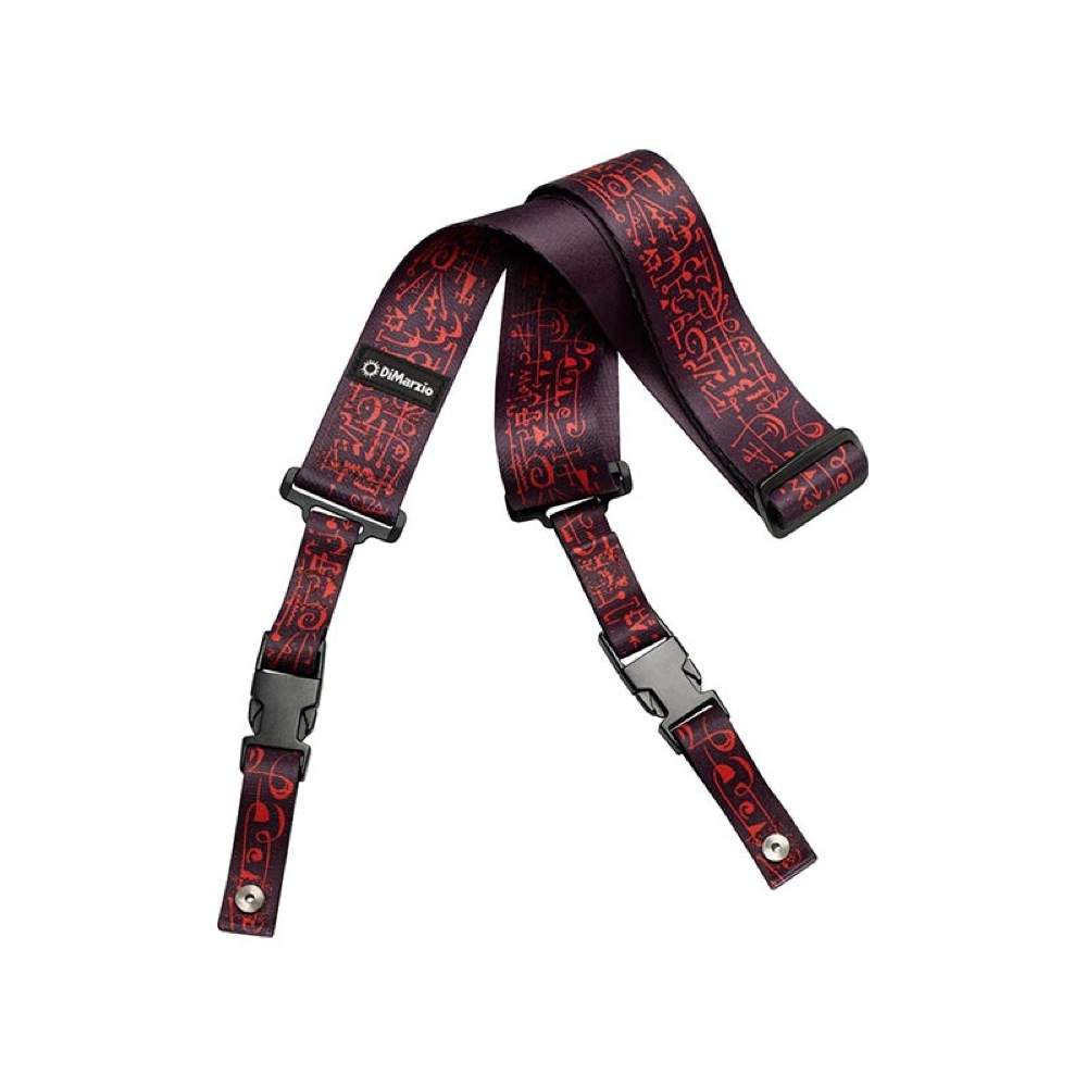 Dimarzio DD2243 Steve Vai ClipLock Art Strap Black ギターストラップ