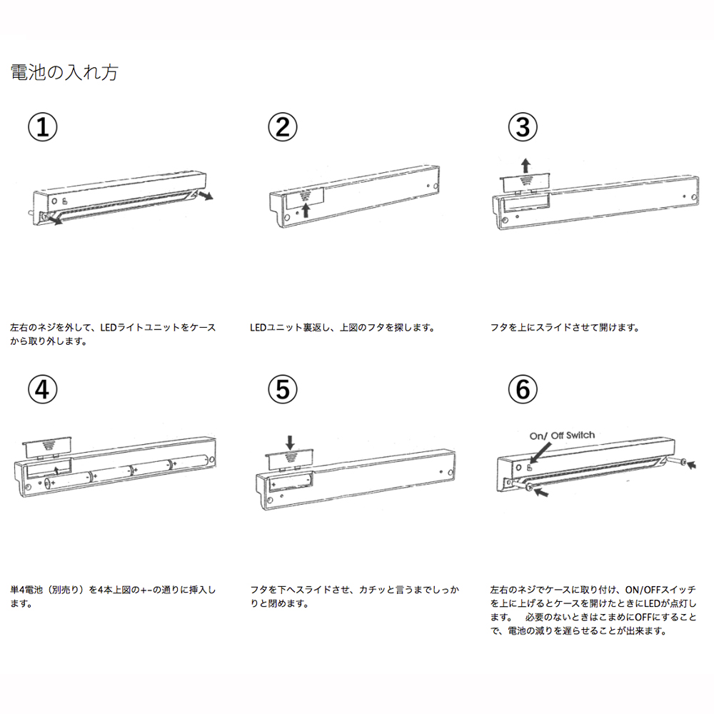 GATOR GC-BASS-LED エレキベース用ハードケース 電池交換方法