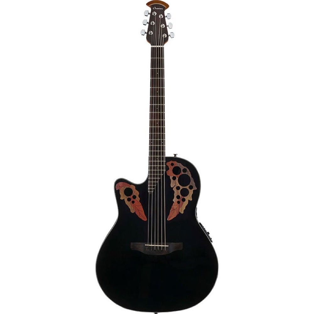 OVATION Celebrity Elite CE44L Black レフティ エレクトリックアコースティックギター