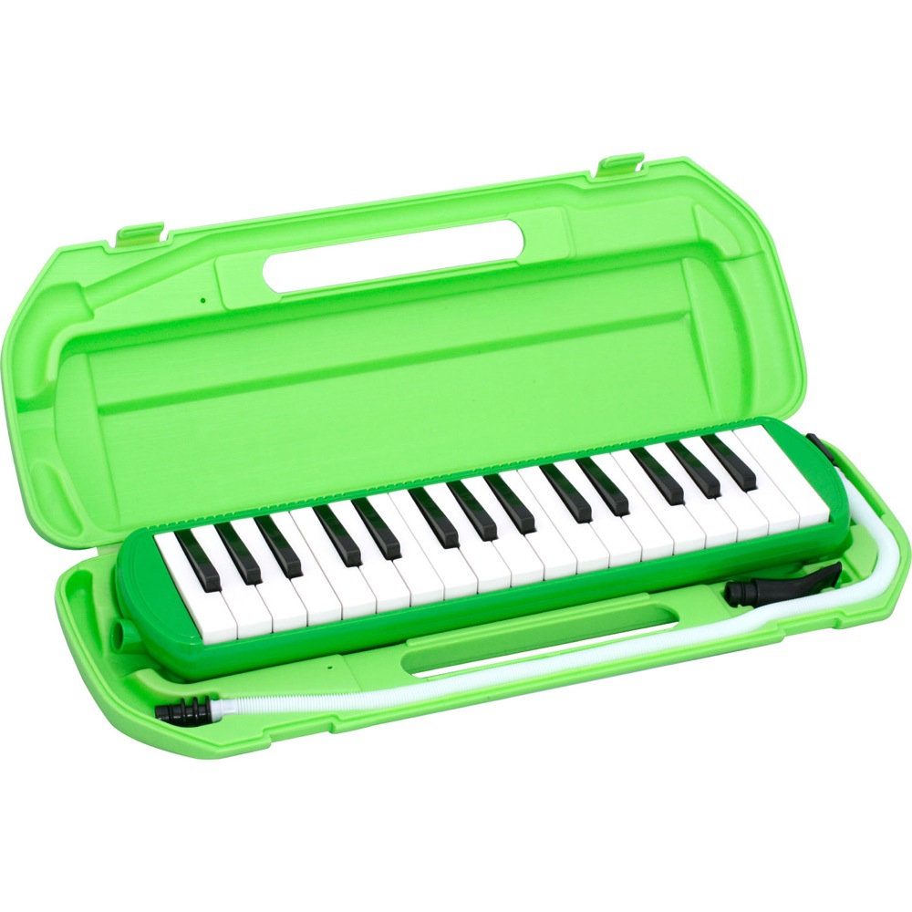 KIKUTANI MM-32 GRE 鍵盤ハーモニカ どれみシール付き 本体の画像