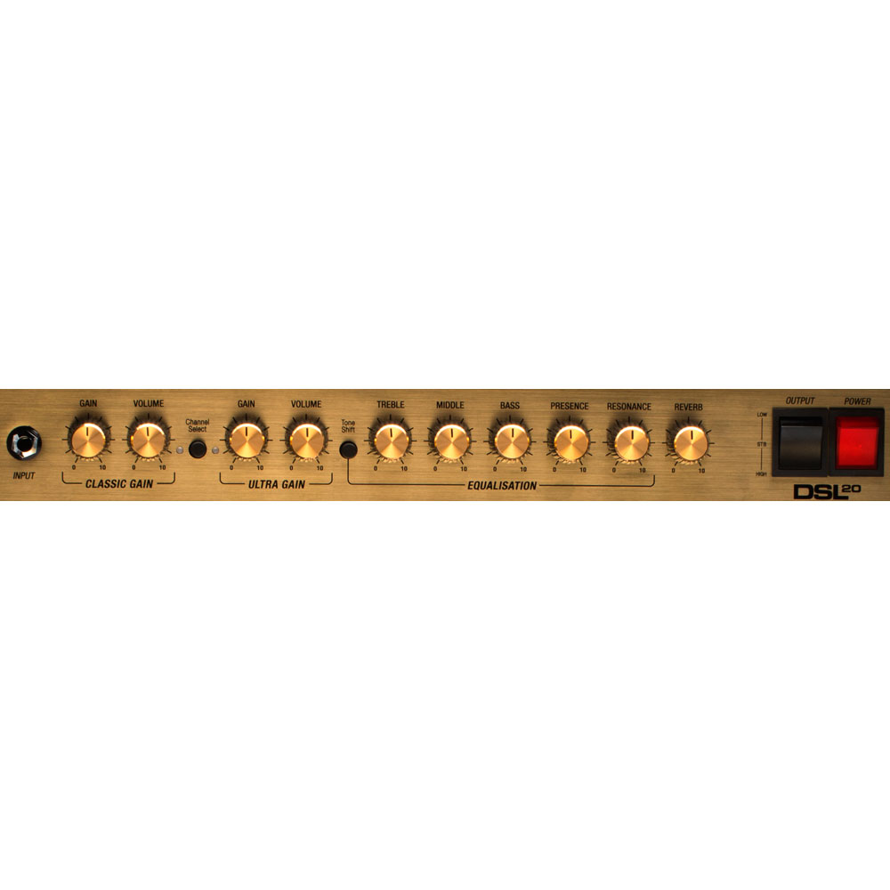 MARSHALL DSL20C ギターアンプ コンボ 真空管アンプ コントロールパネル
