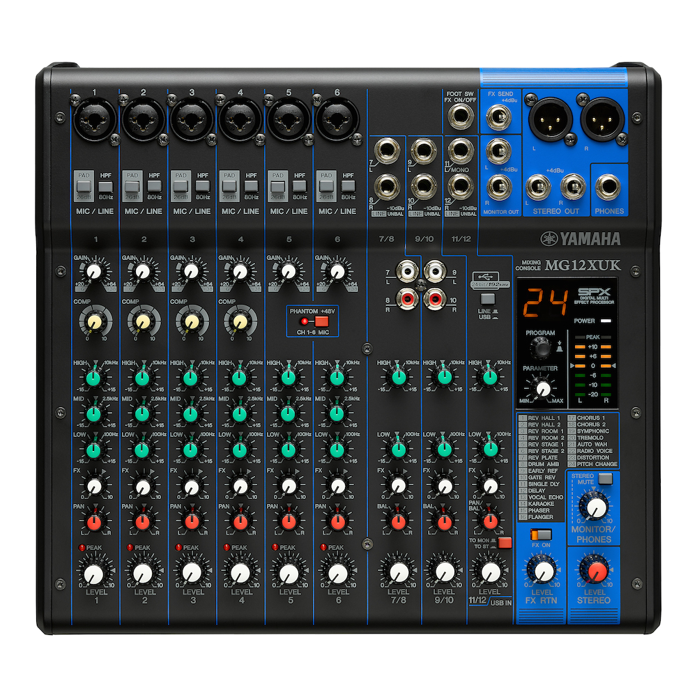 YAMAHA MG12XUK オーディオインターフェース アナログミキサー