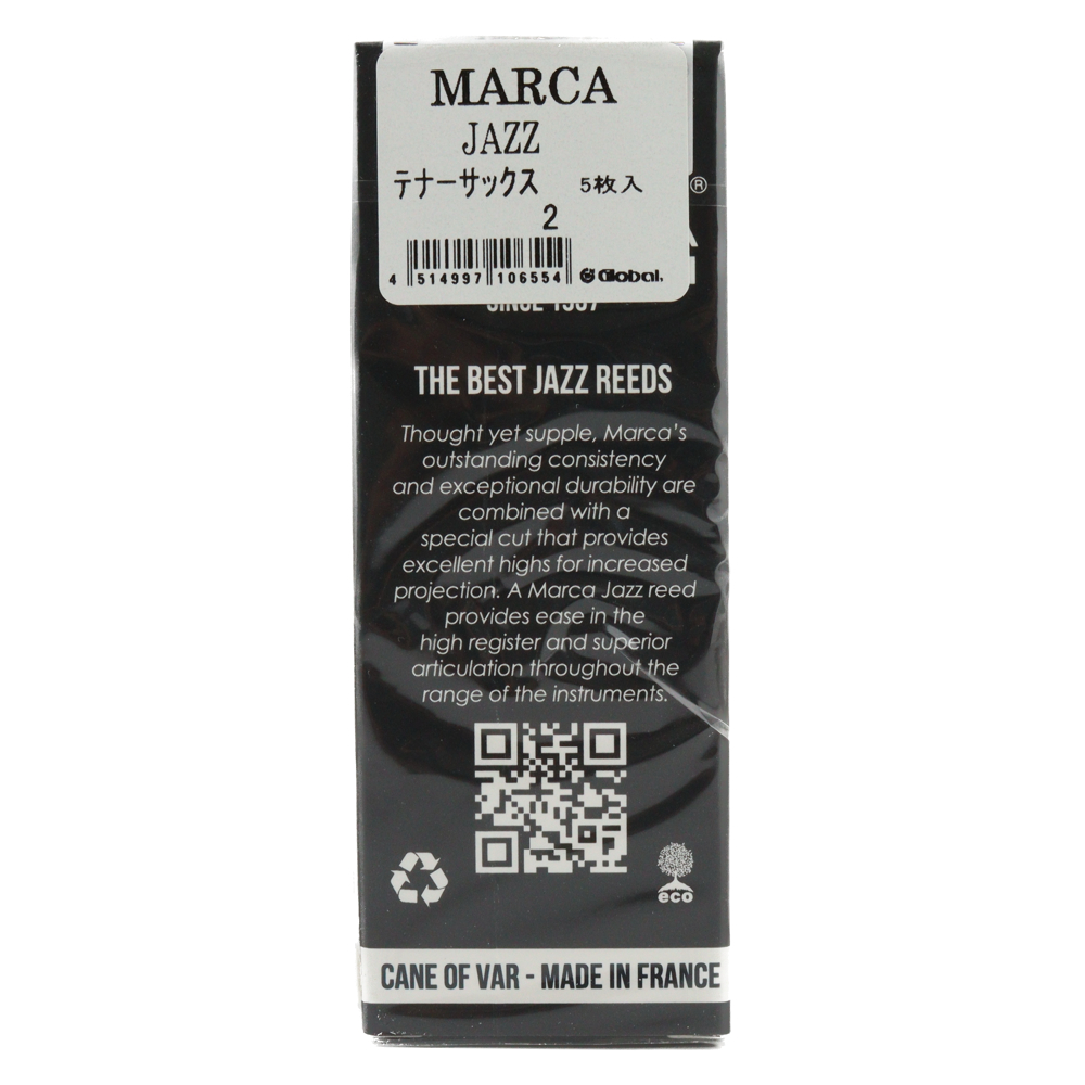 MARCA JAZZ テナーサックス リード [2] 5枚入り パッケージ裏