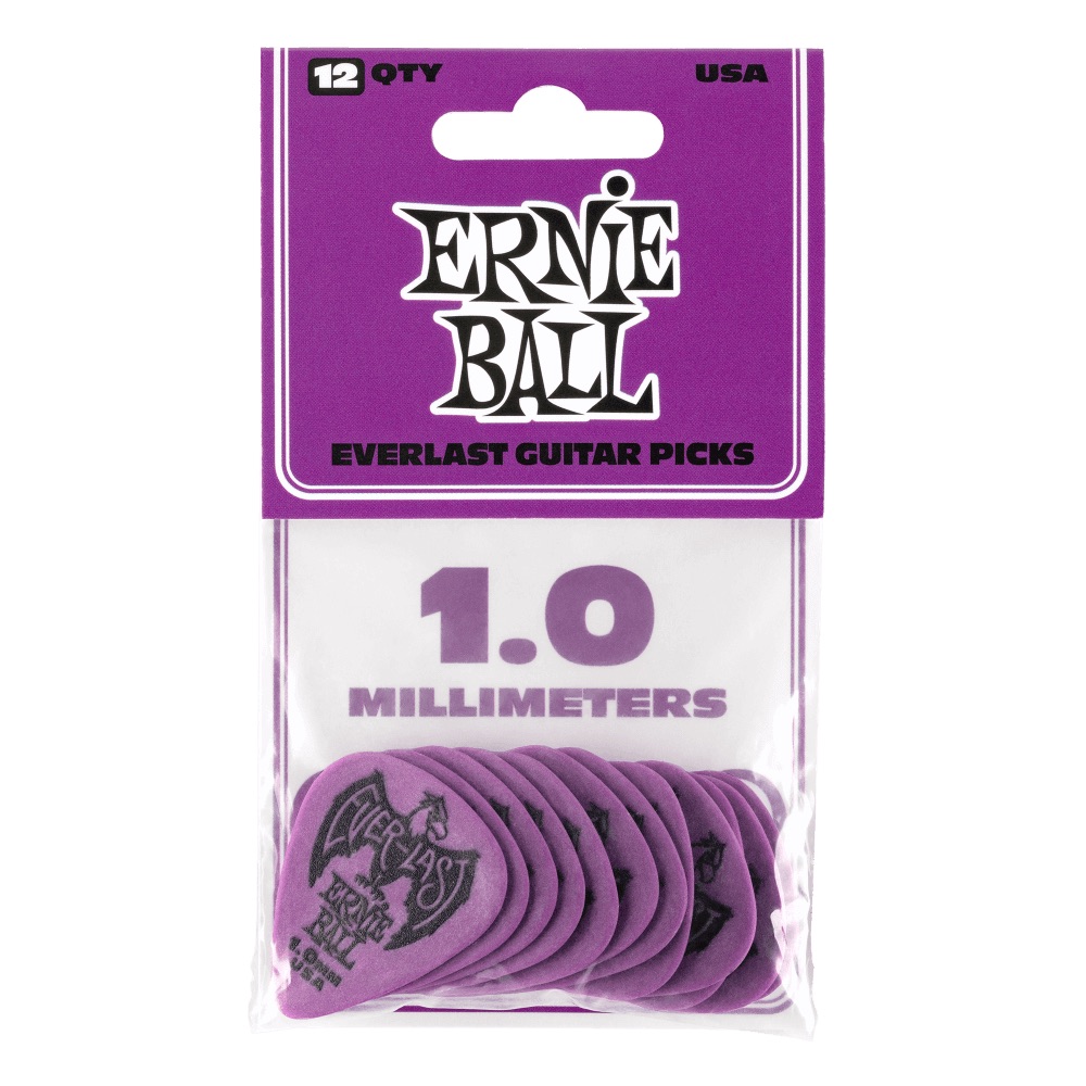 ERNIE BALL Everlast Guitar Picks #9193 Purple 1.00mm 12枚入り