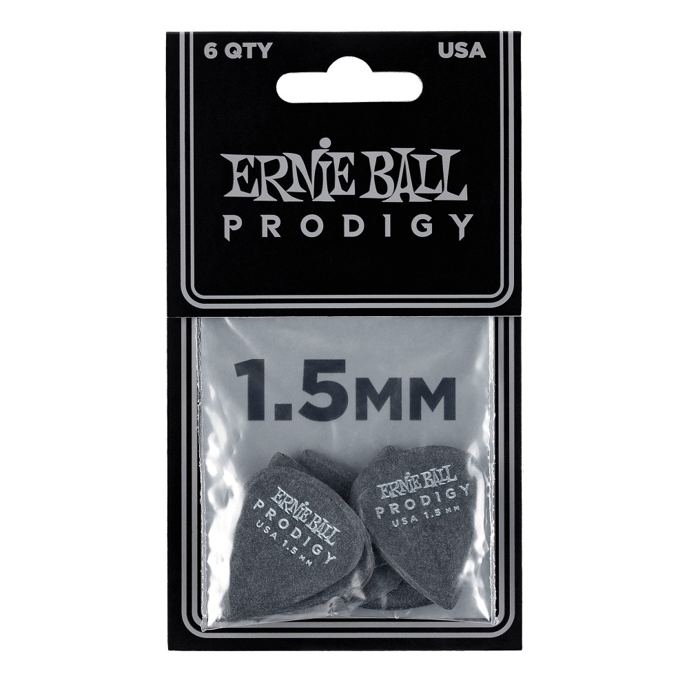 ERNIE BALL Prodigy Picks #9199 Black Standard 1.50mm 6枚入り