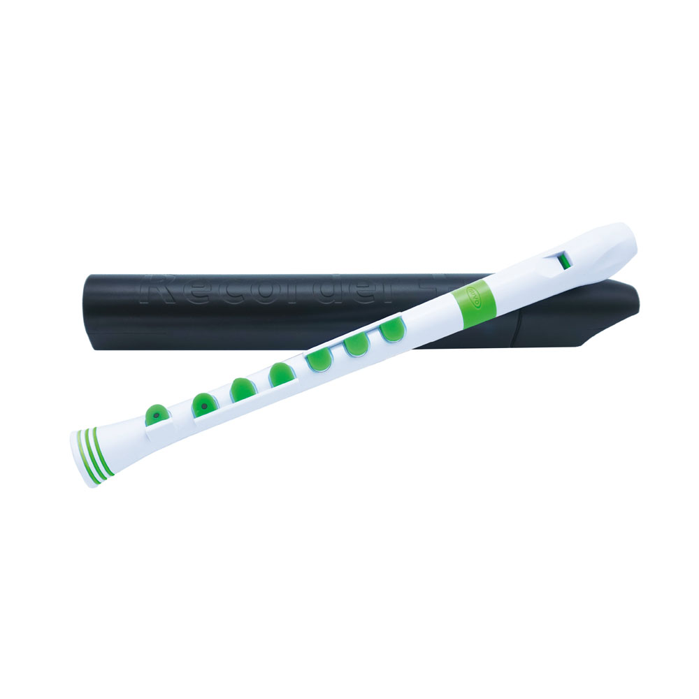 NUVO N320RDWGR Recorder+ White/Green ソプラノリコーダー シリコンキートーンホール