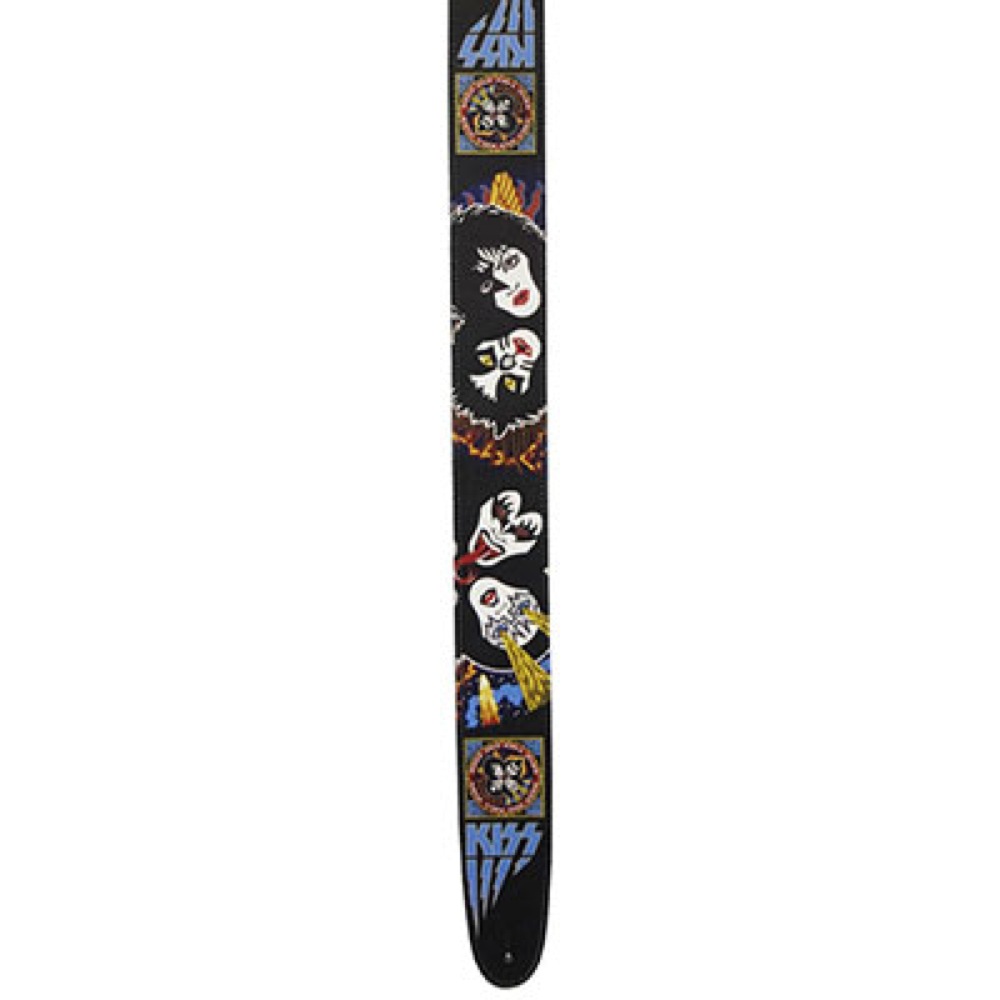 Perri’s P25KISS-8048 2.5" Leather STRAP KISS ギターストラップ