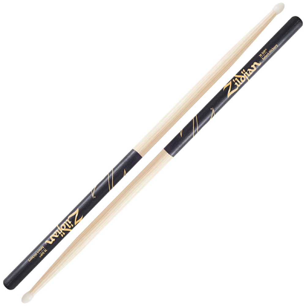 ZILDJIAN LAZLZ7AND Hickory Series 7A NYLON BLACK DIP ドラムスティック