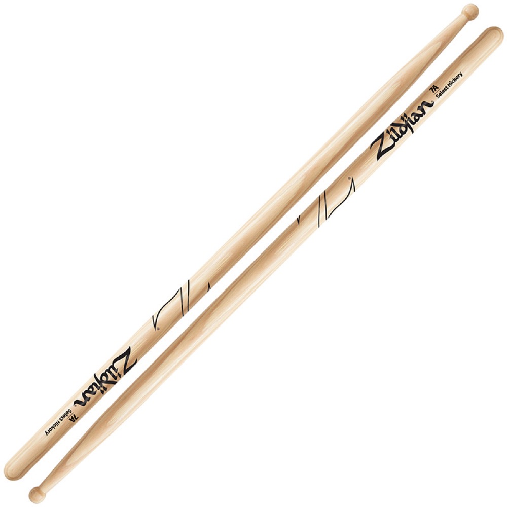 ZILDJIAN LAZLZ7A Hickory Series SUPER 7A WOOD NATURAL DRUMSTICK ドラムスティック