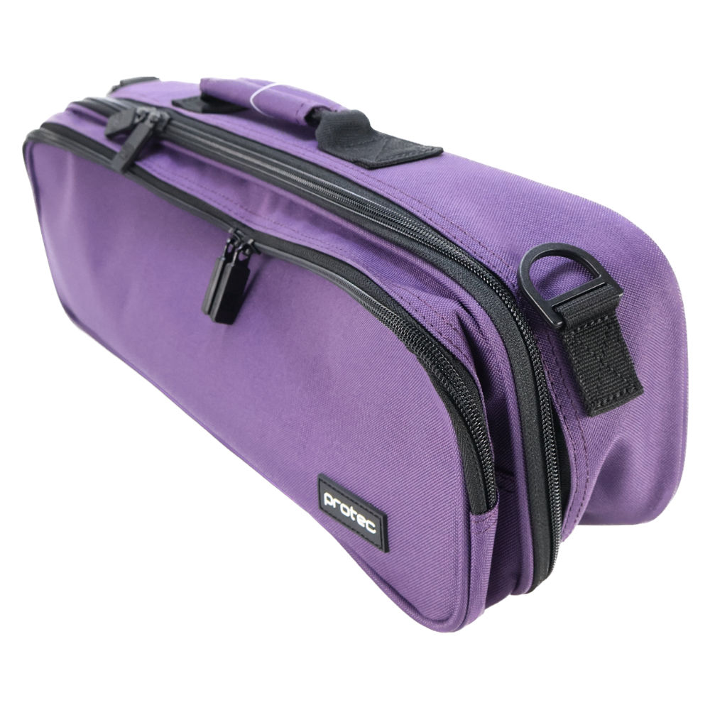 PROTEC A-308PR Purple フルート用ケースカバー 本体画像 斜め 