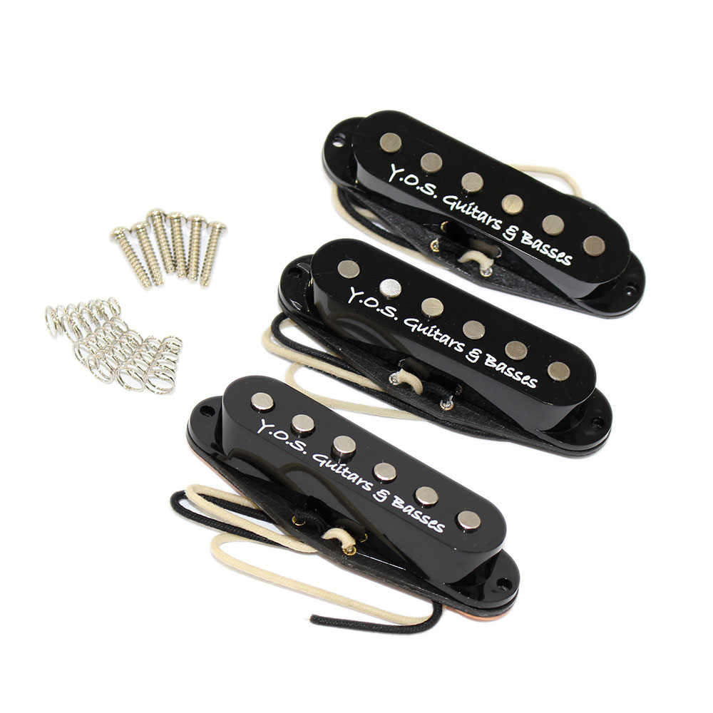 Y.O.S.ギター工房 Smoggy Pickup Single Coil Black Set