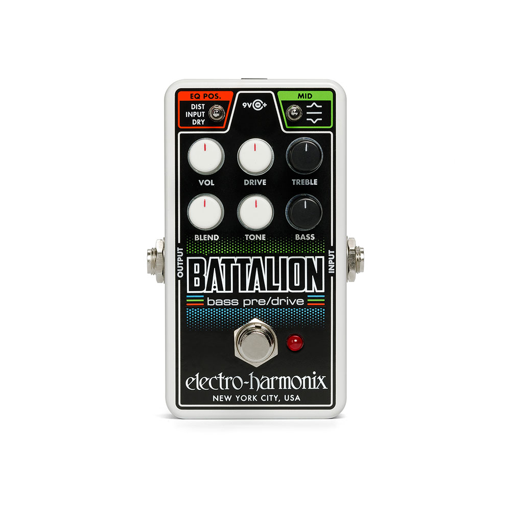 ELECTRO-HARMONIX Nano Battalion Bass Preamp & Overdrive ベースエフェクター