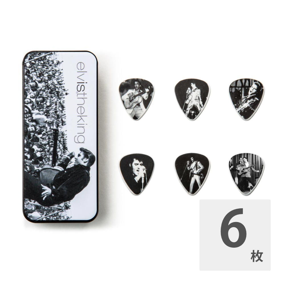 JIM DUNLOP EPPT01 ELVIS COLLECTIBLE ELVIS IS KING ピック＆ケース