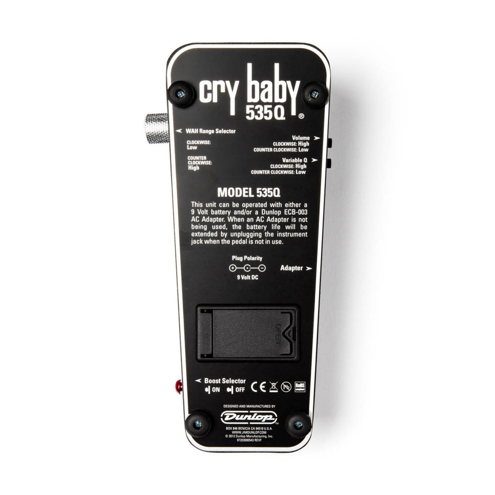 JIM DUNLOP 535Q Cry Baby Multi-Wah ワウペダル 底面
