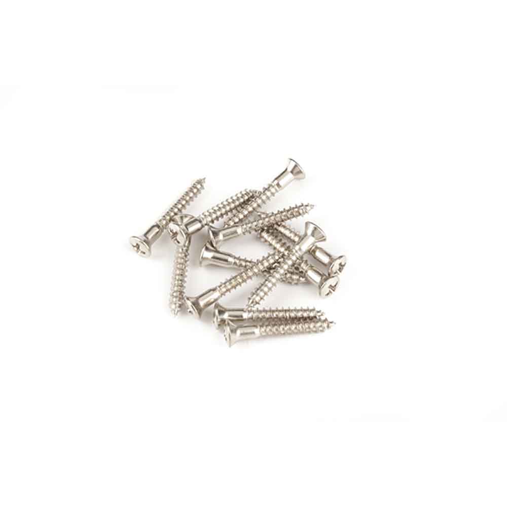 Fender Pure Vintage Strap Button Mounting Screws Nickel 12 スクリュー