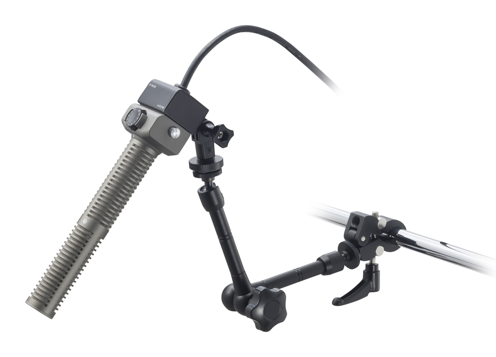 ZOOM HRM-11 Handy Recorder Mount 11インチアーム 使用例