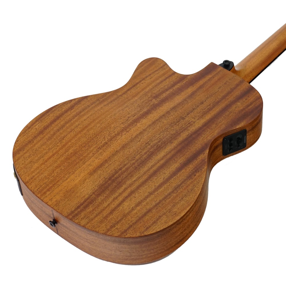 LAG GUITARS TN170ASCE NYLON AUDITORIUM SLIM CUTAWAY エレクトリックガットギター クラシックギター ボディバックの画像