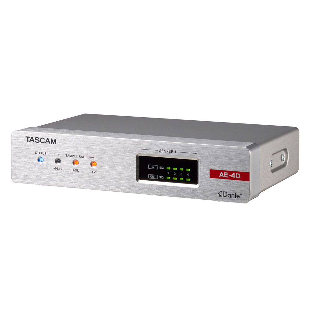 TASCAM AE-4D 4ch AES/EBU 入出力 Danteコンバーター