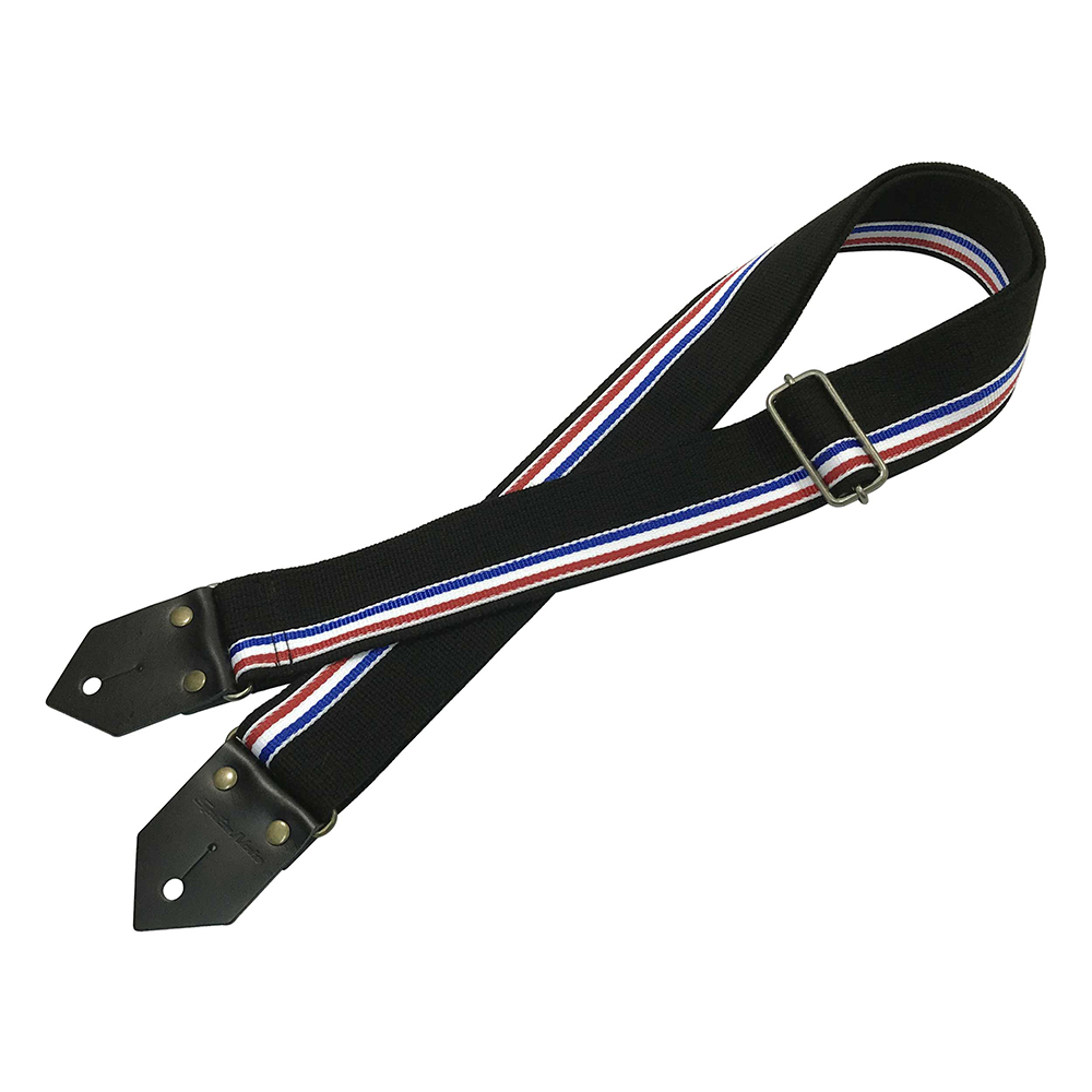 Spice Note ES-C5031TF/BLK TRICOLORE ブラック ギターストラップ