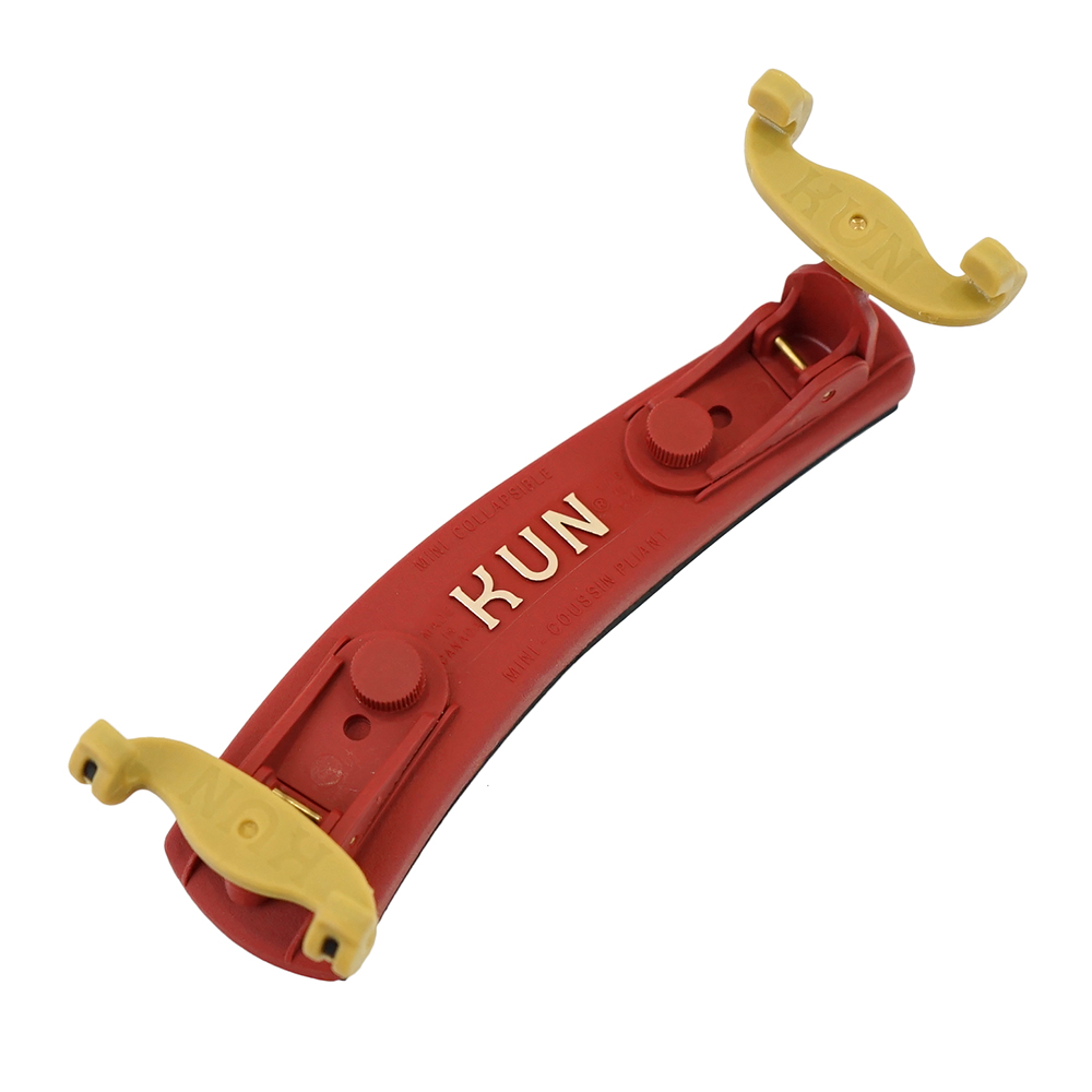 KUN Collapsible Mini レッド 1/4-1/16 バイオリン用肩当て
