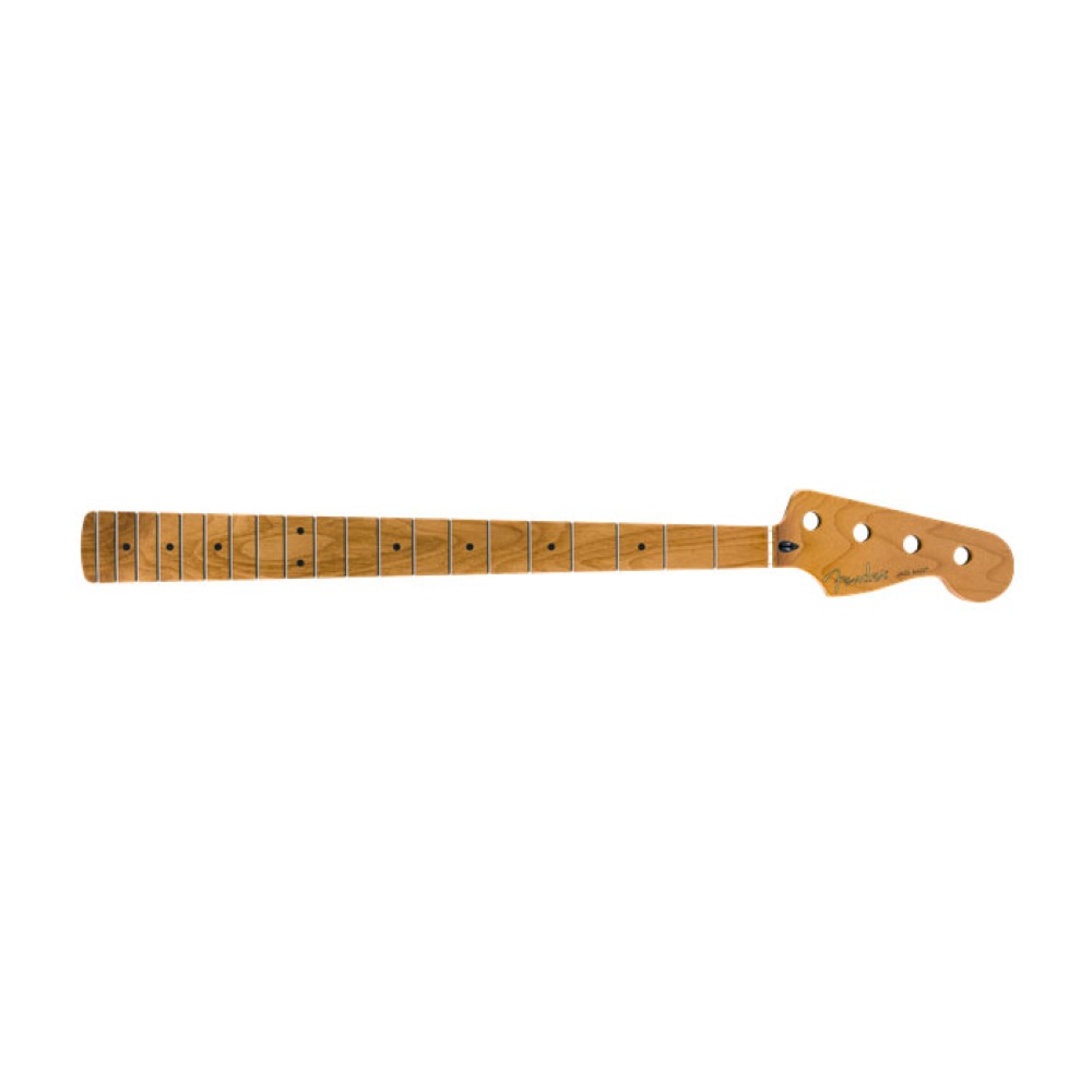 Fender Roasted Maple Jazz Bass Neck 20 Medium Jumbo Frets 9.5" Maple C Shape エレキベースネック