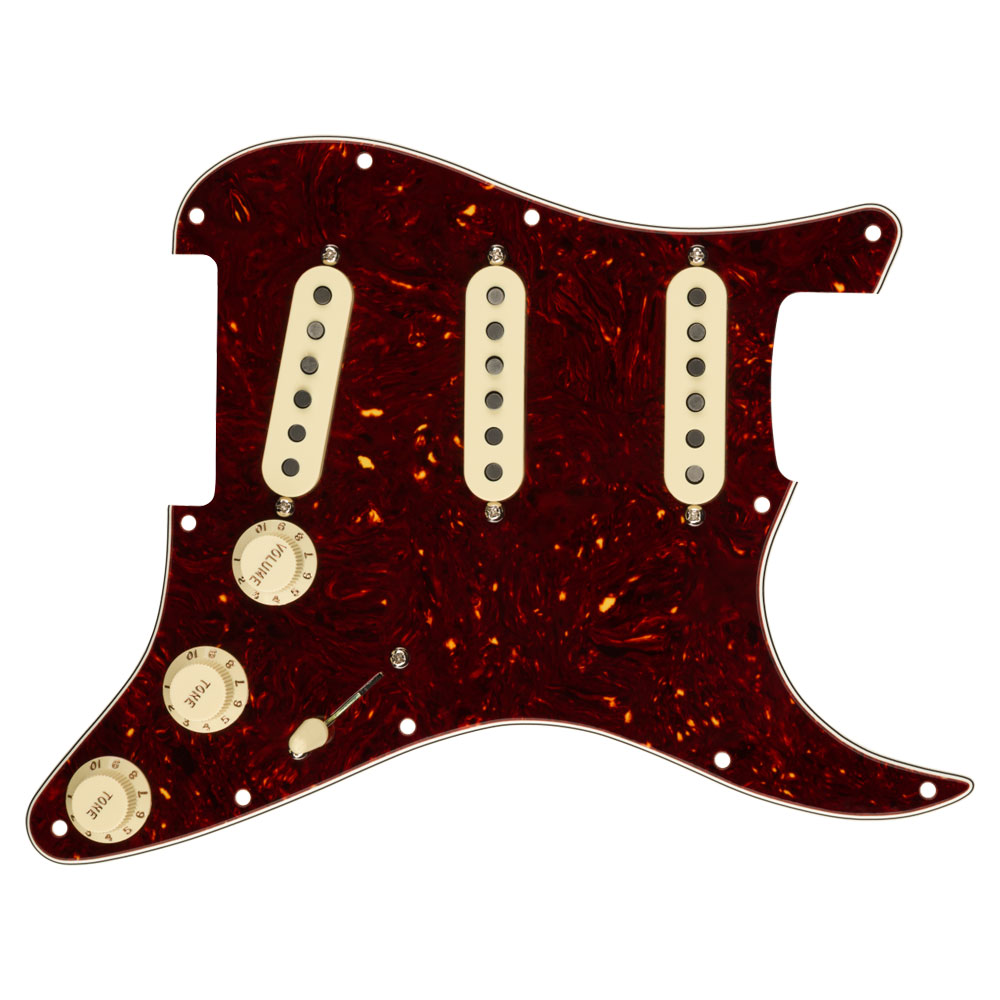 Fender Pre-Wired Strat Pickguard Custom Shop Custom ’69 SSS Tortoise Shell(べっこう柄) 配線済み ピックアップセット