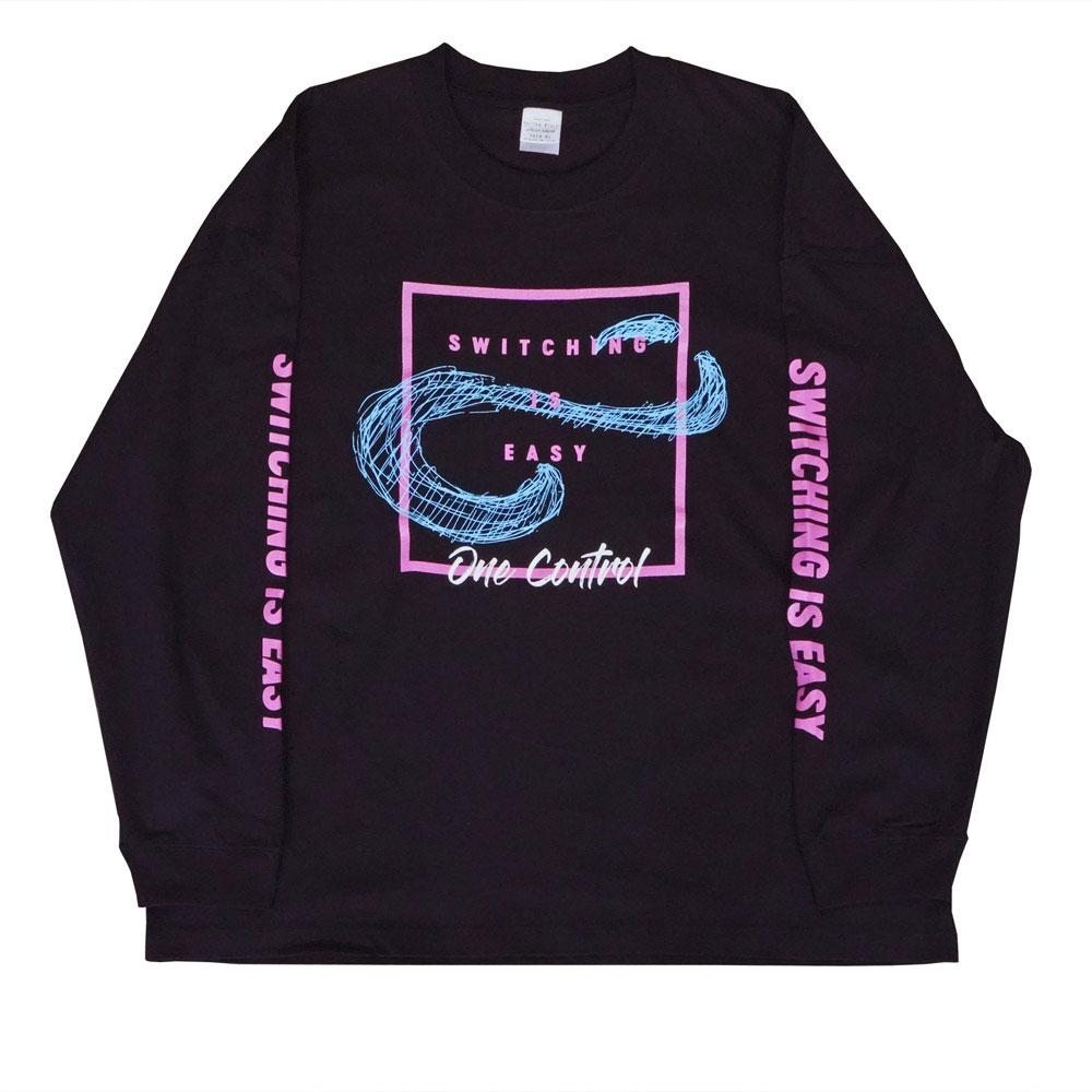 One Control Switching is Easy 長袖Tシャツ ブラック XLサイズ