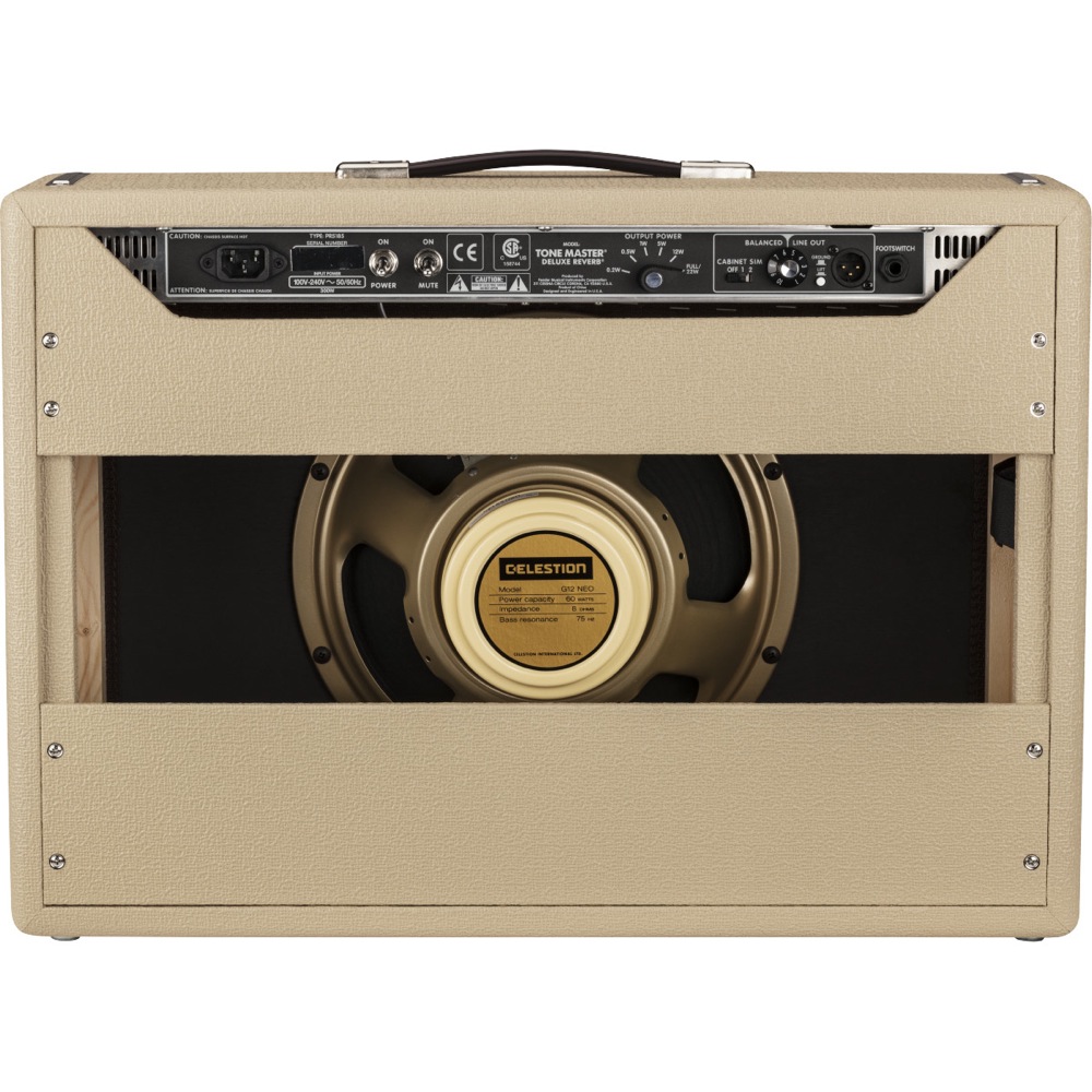 Fender Tone Master Deluxe Reverb Blonde コンボ ギターアンプ フェンダー 背面画像