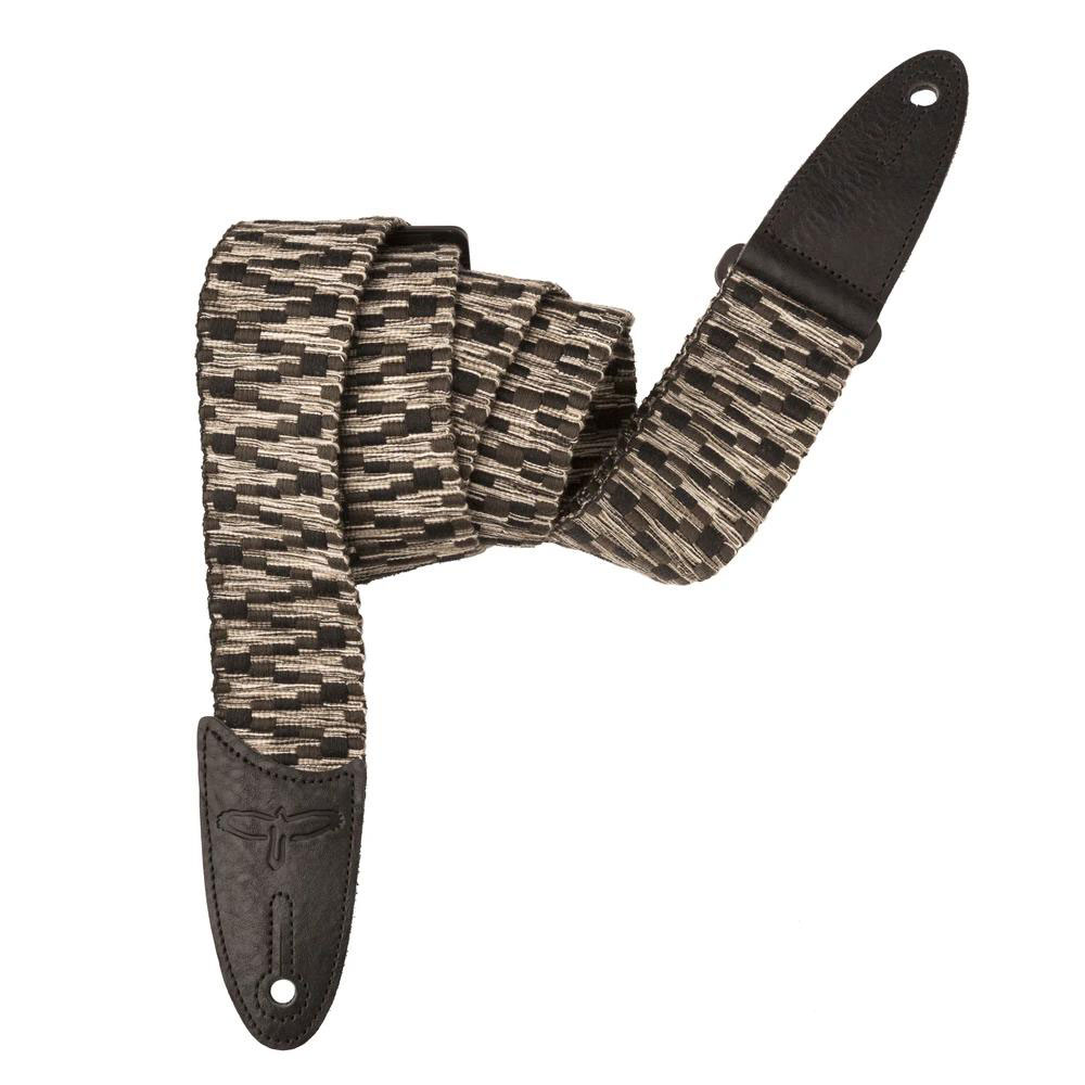 PRS Cotton Woven Strap Black/Gray ギターストラップ コットン素材 ブラック/グレイ