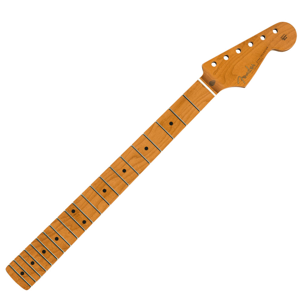 Fender Roasted Maple Vintera Mod 50’s Stratocaster Neck, 21 Medium Jumbo Frets, 9.5", "V" Shape エレキギターネック