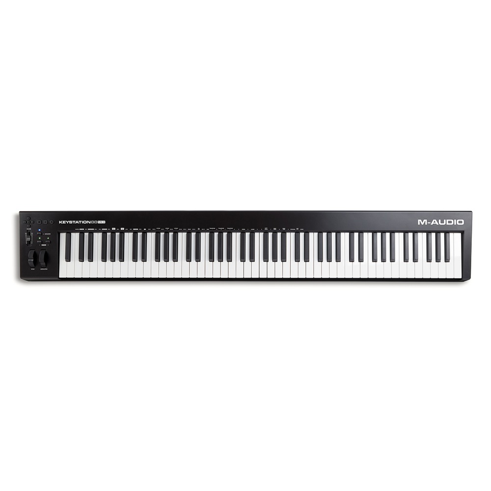 M-AUDIO Keystation 88 MK3 88鍵盤 USB MIDIセミウェイト・キーボード 正面の画像