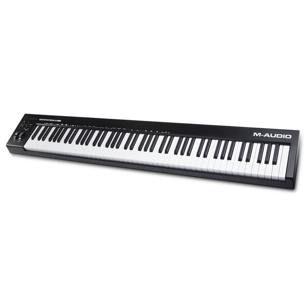 M-AUDIO Keystation 88 MK3 88鍵盤 USB MIDIセミウェイト・キーボード 側面からの画像